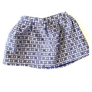 Oshkosh Girls Navy/White Print Lined Skirt